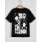 Tricou Charlie Chaplin alb-negru. Photo 1